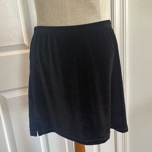 skirt mini black Velvet Y2K M
